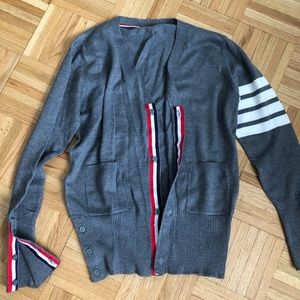 Thom browne cardigan gray color good condition